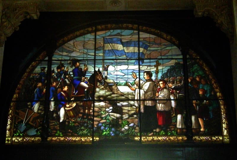 Vitral de la Galería de Honor